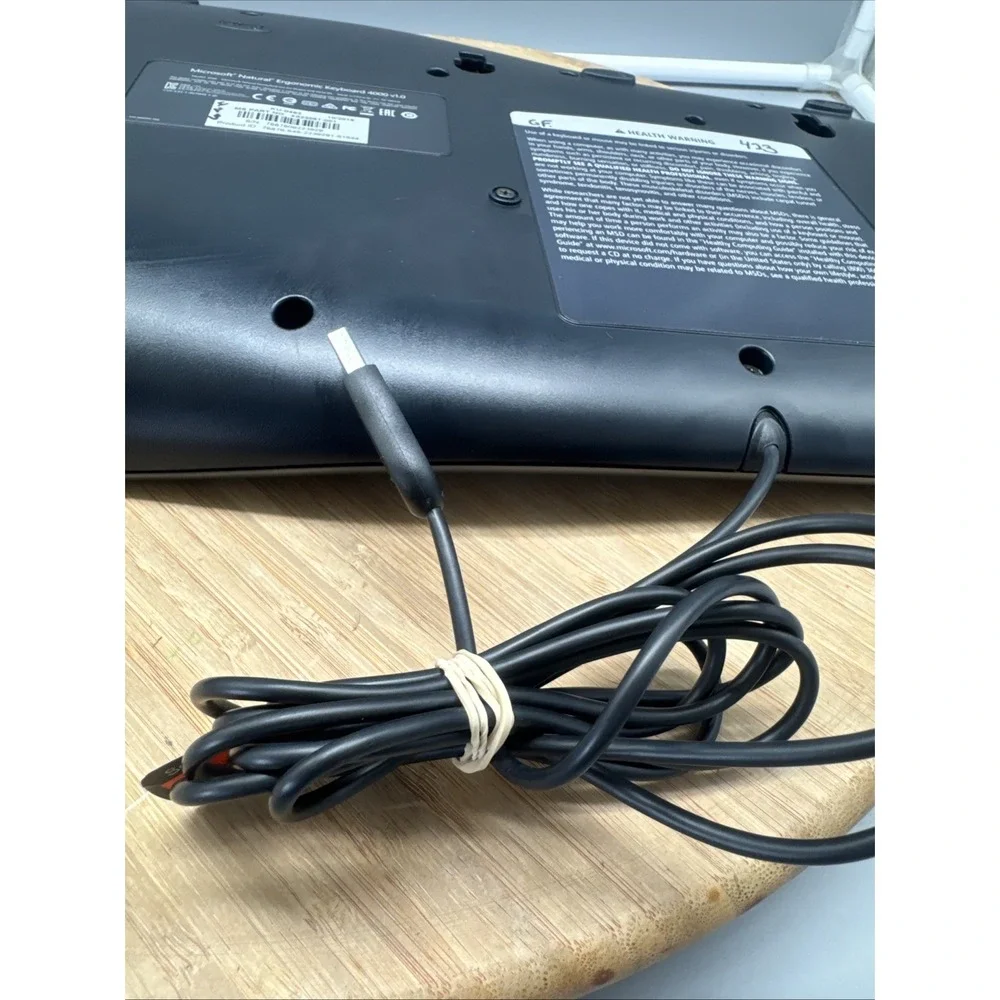 Microsoft Keyboard 4000 v1.0 Natural Ergonomic USB Wired KU-0462 Tested